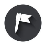 Vector modern gray circle icon N26