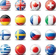 tennis ball flags