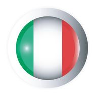 Italy Flag Button ( Icon )