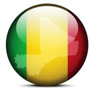 Map on flag button of Mali