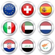 national flag button set N5