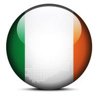 Map with Dot Pattern on flag button of Ireland