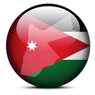 Map on flag button of Jordan