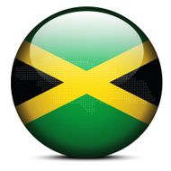 Map with Dot Pattern on flag button of Jamaica