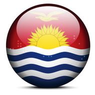 Map with Dot Pattern on flag button of Kiribati