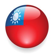 World Flag Button Taiwan