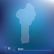 Map of Benin