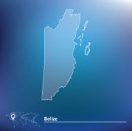 Map of Belize