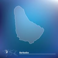 Map of Barbados