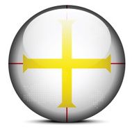 Map with Dot Pattern on flag button of Guernsey