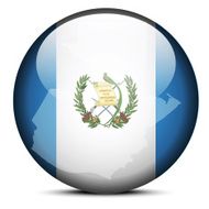Map on flag button of Guatemala N2