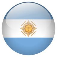 Argentina flag button N2