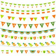 Irish flag themed bunting set