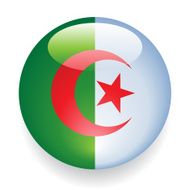 World Flag Button Algeria