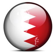 Map on flag button of Kingdom Bahrain
