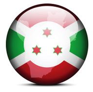Map on flag button of Republic Burundi