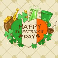 St Patrick's Day greeting card