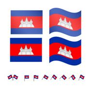 Cambodia Flags