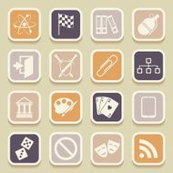 Universal Icons For Web and Mobile Vector illustration