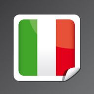 Italian flag button