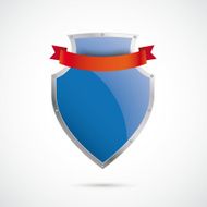 Blue Silver Protection Shield 2