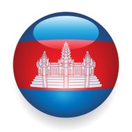 World Flag Button Cambodia