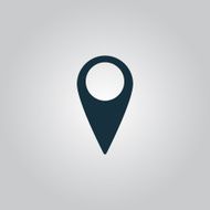Mark icon pointer vector illustration N2