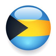World Flag Button Bahamas