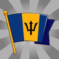 Flag of Barbados N10