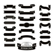 Collection of different ribbons