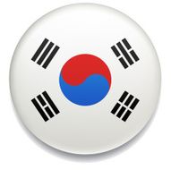 South Korea flag button N2