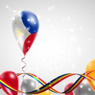 The flag of the Philippines on balloon