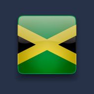 Square icon with flag of Jamaica
