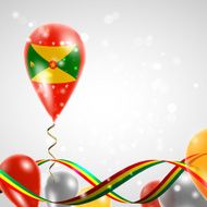 Flag of Grenada on balloon