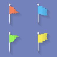 Set of Flag icons Flat style