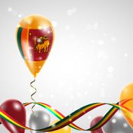 Flag of Sri Lanka on balloon N2