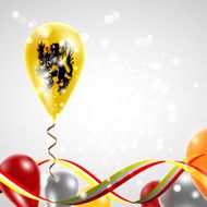 Flag of Flanders on balloon
