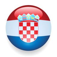 World Flag Button Croatia