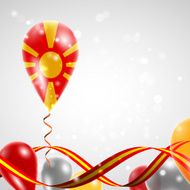 Flag of Macedonia on balloon