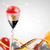 Flag of Egypt on balloon