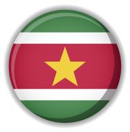 Suriname Flag button vector