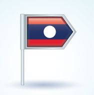 Flag of Laos vector illustration N2