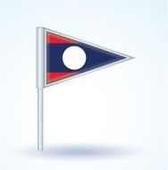 Flag of Laos vector illustration N3