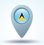 Flag of Saint Lucia vector illustration N5