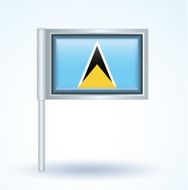 Flag of Saint Lucia vector illustration N8