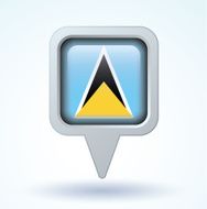 Flag of Saint Lucia vector illustration N10