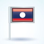 Flag of Laos vector illustration N7