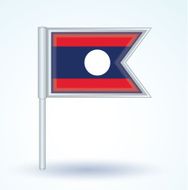 Flag of Laos vector illustration N9