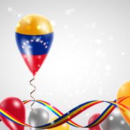 Flag of Venezuela on balloon