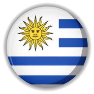 Uruguay Flag button